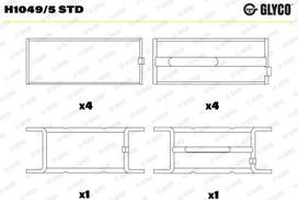 Alkūninio veleno indėklas GLYCO H1049/5 STD