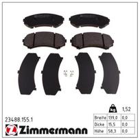 Stabdžių trinkelių rinkinys, diskinis stabdys ZIMMERMANN 23488.155.1
