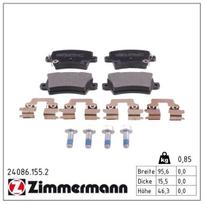 Stabdžių trinkelių rinkinys, diskinis stabdys ZIMMERMANN 24086.155.2