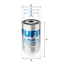 Kuro filtras UFI 24.H2O.04