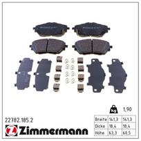 Stabdžių trinkelių rinkinys, diskinis stabdys ZIMMERMANN 22782.185.2