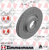 Stabdžių diskas ZIMMERMANN 460.4510.70