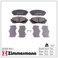 Stabdžių trinkelių rinkinys, diskinis stabdys ZIMMERMANN 25725.155.1