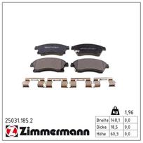 Stabdžių trinkelių rinkinys, diskinis stabdys ZIMMERMANN 25031.185.2