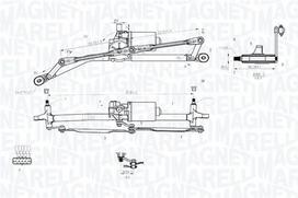 Langų valytuvų sistema MAGNETI MARELLI 064012005011