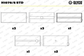 Alkūninio veleno indėklas GLYCO H1076/5 STD