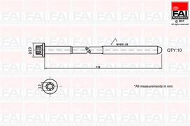 Varžtų kompl., cil. galvutės varžtai FAI AutoParts B1321