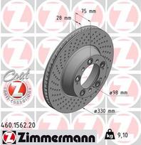 Stabdžių diskas ZIMMERMANN 460.1562.20