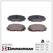 Stabdžių trinkelių rinkinys, diskinis stabdys ZIMMERMANN 24451.155.1