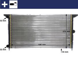 Radiatorius, variklio aušinimas MAHLE CR 607 000S