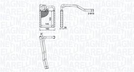 Šilumokaitis, salono šildymas MAGNETI MARELLI 350218508000