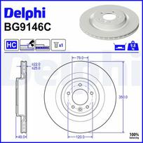 Stabdžių diskas DELPHI BG9146C