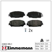 Stabdžių trinkelių rinkinys, diskinis stabdys ZIMMERMANN 22803.185.1