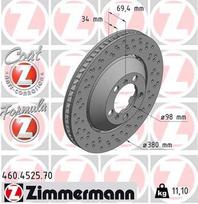 Stabdžių diskas ZIMMERMANN 460.4525.70