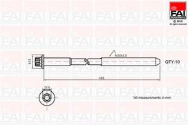 Varžtų kompl., cil. galvutės varžtai FAI AutoParts B1465