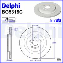 Stabdžių diskas DELPHI BG5318C