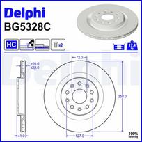 Stabdžių diskas DELPHI BG5328C