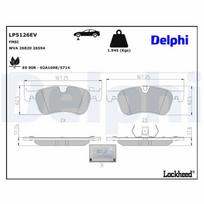 Stabdžių trinkelių rinkinys, diskinis stabdys DELPHI LP5126EV