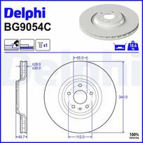 Stabdžių diskas DELPHI BG9054C