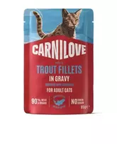 Carnilove Trout konservai katėms su upėtakiu padaže, 85 g : Pakuotė - 24 x 85 g