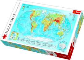 TREFL PUZZLES TREFL 1000 det. dėlionė „Pasaulio žemėlapis“
