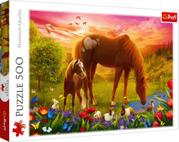 TREFL PUZZLES TREFL Dėlionė „Žirgai“, 500 det.