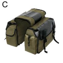 Naujas dviračių turizmo motociklo balnas motociklui, dėžė įrankiams, šoninė kišenė, vandeniui atsparus U8C9 green-44*15*27cm
