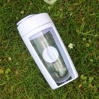 600ML Large Diameter U-shaped Cup Sealed Shaker Cup Sports Fitness Plastic Cup Protein Powder Shake Mixing Cup with Ball 701-800ml balta