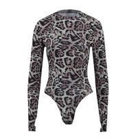 GMXIA Leopard Print Sexy Tank Top Onesie Women's Dress S leopardo rašto spalva