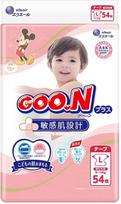 Goo.N Diapers for sensitive skin L 9-14kg 54pcs