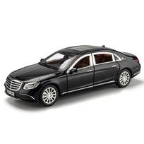 1/24 mastelio BENZ E300 lydinio automobilio modelis Ornamentas Metalinis lieto metalo sedano automobilio modelis Berniuko dovana Garsas ir šviesa Vaikų simuliuojamas žaislinis automobilis juoda