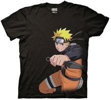 Naruto Shippuden anime t shirt, Naruto With Kunai graphic lot 4XL