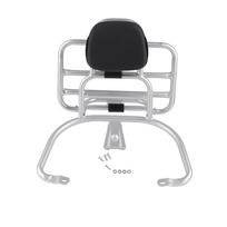 Motorcycle Luggage Holder Luggage Carrier Bracket Silver Rear Luggage Rack with Backrest Cushion Fit for Sprint Primavera 150 sidabras