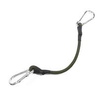 30-120cm Heavy Duty Bungee Cord Elastic Tie Strap String Carabiner Hooks Kayak Cycling Luggage Packing Ropes Camping Accessories 30cm žalia