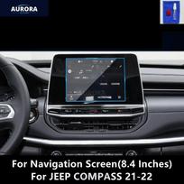 JEEP COMPASS 17-22 prietaisų skydeliui, navigacijos ekranui, skaidri TPU apsauginė plėvelė, apsauganti nuo įbrėžimų, remonto priedai, pertvarkymas For Navigation 8.4B gray