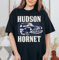 Disney Pixar Cars Hudson Hornet Badge Shirt Unisex Adul100% Cotton T-shirt Mens Tees Top Kid Tee L