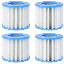Filtro kasetė baseinui S1 tipo [4 vnt. rinkinys] Suderinama su Intex 29001E / 29011E PureSpa - 7,3 x 10,4 cm Phonillico® balta