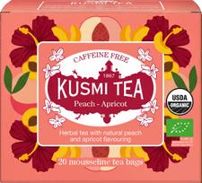 Kusmi Žolelių užpilas Organic Peach Apricot muslino maišeliuose, 20 vnt.