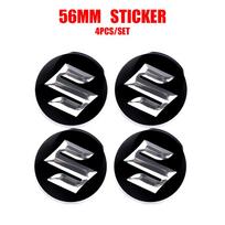 4 vnt. 54/56/58/60 mm Automobilio stiliaus aliumininiai ratų centrinės stebulės dangtelių lipdukai Suzuki Swift SX4 Ignis Baleno Vitara Grand Vitara Alto