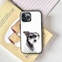 Cute Schnauzer Phone Case For iPhone 17,16,15,14,13,12,11 Plus,Pro Max,XS,Colorful Silver Black Cover iPhone15promax