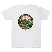 Cotton Stardew Valley Stained Glass Art T-shirts Summer Comfortable Clothing Women Men O-neck Short Sleeve T Shirts Casual Tops S įvairiaspalvis