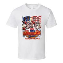 Usa Dream Team 1992 Basketball Caricature T Shirt White S įvairiaspalvis