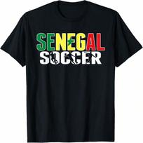 Senegal Soccer Fans Jersey Proud Senegalese Football Lovers T-Shirt S įvairiaspalvis