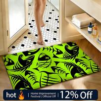 Soft Absorbent Non-Slip Rug Pattern herringbone pattern Floor Mat Home Decor Doormat Bedroom Floor Mat Shower Carpet 40x60cm