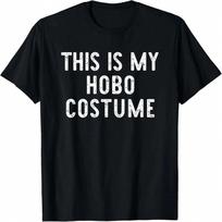 This Is My Hobo Halloween Costume Simple  Last Minute T-Shirt S įvairiaspalvis