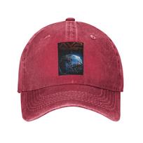 Alien Vs Predator Science Fiction Comics Washed Denim Cap Casual Baseball Caps Adjustable Hat Summer Unisex Baseball Hats One Size