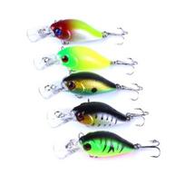 5 vnt žvejybos masalo Minnow plūduriuojantis Crankbait masalo kabliukų komplektas su reikmenų dėžute