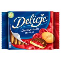 Delicje Szampańskie Biskvitai Su Vyšnių Žele Apipilti Šokoladu 294 G