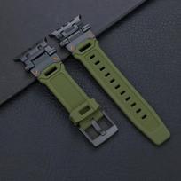 Silicone Sport Band for Apple Watch Ultra 49mm 45mm 42 44mm Rubber Strap for iWatch Series 9 8 7 se 6 5 4 ultra 2 49 Correa 49mm