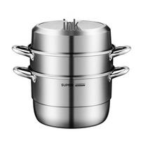 SUPOR 28cm 304 Stainless Steel 3-Layer Steamer Pot